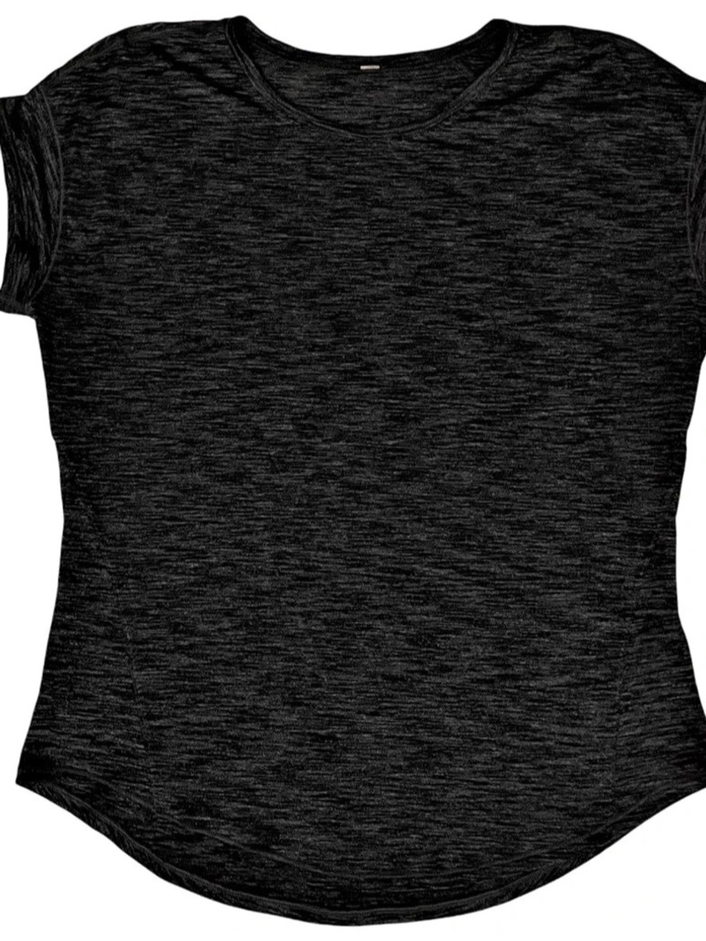 LULULEMON Women’s Heathered Dark Grey Short Sleeve size 8-10 PTP 20”